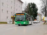 Graz. Am 20.02.2020 fuhr BD 15810 auf der Linie 66.
Der Bus, welcher von Postbus extra für die neue Linie
zwischen Schulz. St. Peter und Grottenhofstraße verkehrt
hat noch keine Beklebung. 