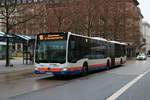 ESWE Verkehr Mercedes Benz Citaro 2 G Wagen 374 am 28.12.20 in Wiesbaden Marktplatz