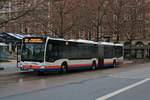 ESWE Verkehr Mercedes Benz Citaro 2 G Wagen 383 am 28.12.20 in Wiesbaden Marktplatz