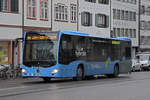 Mercedes Citaro von Distribus, auf der Linie 604, fährt zur Haltestelle Universitätsspital.