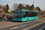 Transdev Rhein Main Mercedes Benz Citaro 2 Wagen 4528 am 20.02.21 in Frankfurt am Main 