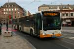 Mainzer Mobilität Mercedes Benz Citaro 2 G Wagen 911 am 31.12.21 in Mainz Innenstadt