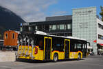 Mercedes Citaro der Post, wartet als Dienstfahrt beim Bahnhof Interlaken Ost. Die Aufnahme stammt vom 08.10.2021.