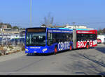 VB Biel - Mercedes Citaro Nr.164 als Bahnersatz für die BLS auf der Linie Lyss - Biel am 19.03.2022
