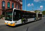 Mainzer Mobilität Mercedes Benz Citaro 2 G Wagen 962 am 16.08.22 am Höfchen in der Innenstadt