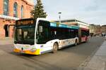 Mainzer Mobilität Mercedes Benz Citaro 2 G Wagen 909 am 31.12.22 am Höfchen in der Innenstadt