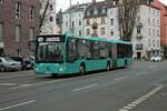 ICB Mercedes Benz Citaro 2 G Wagen 449 am 25.02.23 in Frankfurt am Main