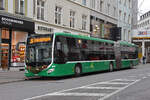Mercedes Citaro 7035 mit einer Weihnachtsdekoration, auf der Linie 36, wartet am 30.11.2022 an der Endstation in der Eisengasse.
