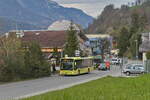 Mercedes-Benz Citaro 2. Generation von Ledermair (SZ-593LG) als Stadtbus Schwaz Linie 1 an der Haltestelle Schwaz Silberbergwerk, vor der Kuppel des Planetariums. Aufgenommen 12.4.2023.