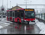 Bern Mobil - Mercedes Citaro  Nr.434 unterwegs auf der Linie 160 bei den Haltestellen beim Bhf. Münsingen am 02.12.2023