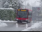 Bern Mobil - Mercedes Citaro  Nr.444 unterwegs auf der Linie 162 bei den Haltestellen beim Bhf. Münsingen am 02.12.2023