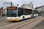 Mainzer Mobilität Mercedes Benz Citaro 2 G Wagen 942 am 12.02.24 in Mainz Hauptbahnhof