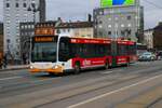 Mainzer Mobilität Mercedes Benz Citaro 2 G Wagen 932 am 12.02.24 in Mainz Hauptbahnhof