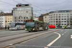 Mainzer Mobilität Mercedes Benz Citaro 2 G Wagen 783 am 12.02.24 in Mainz Hauptbahnhof