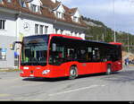 AFA - Mercedes Citaro  Nr.92  BE19692 vor dem Bahnhof in Kandersteg am 17.02.2024