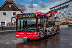 Am 16.3.2024 veranstalteten die Stadtwerke Leoben eine Fotofarht mit ihrem Citaro Facelift. Hier steht der Bus gerade in der Schleife Donawitz