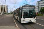 vBus Mercedes Benz Citaro C2 G Wagen 8106 am 23.06.24 in Heidelberg Hbf