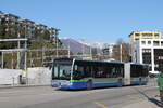 tpl Nr. 463 (Mercedes Citaro C2 O530G) am 16.1.2025 beim Bhf. Lugano