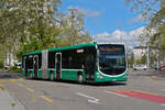 Mercedes Citaro 7052 fährt am 14.04.2025 als Dienstfahrt beim Kannenfeldplatz vorbei. Aufnahme Basel.