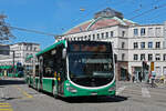 Mercedes Citaro 7055, auf der Linie 30, fährt am 08.04.2025 zur Endstation am Bahnhof SBB. Aufnahme Basel.