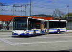 Zugerland - Mercedes Citaro Nr.65 bei den Bushaltestellen beim Bhf. Baar am 19.04.2025