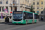 Mercedes Citaro 7034, auf der Linie 38, überquert am 26.11.2024 die Mittlere Rheinbrücke. Aufnahme Basel.