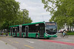 Mercedes Citaro 7049, auf der Linie 50, verlässt am 03.05.2025 die Haltestelle Kannenfeldplatz. Aufnahme Basel.