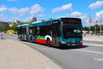 Hamburger Hochbahn Mercedes Benz Citaro C2 G Wagen 3914 am 14.07.25 am Jungfernstieg Hamburg