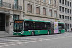 Mercedes Citaro 7010, auf der Linie 30, fährt am 12.05.2025 durch die Centralbahnstrasse Richtung Haltestelle Steinenschanze. Aufnahme Basel.