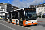 Mercedes Citaro 67, auf der Linie 2, bedient am 15.09.2025 die Haltestelle beim Bahnhof Solothurn.