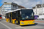 Mercedes Citaro der Post, auf der Linie 12, wartet am 15.09.2025 beim Bahnhof Solothurn.