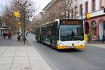Mainzer Mobilität Mercedes Benz Citaro 2 G Wagen 923 am 31.12.25 am Höfchen in der Innenstadt