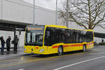 Mercedes Citaro 8 der BLT, auf der Linie 47fährt am 12.01.2026 bei der Haltestelle St. Jakob ein. Aufnahme Basel.