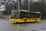 Mercedes Citaro 4 der BLT, auf der Linie 37, fährt am 12.01.2026 bei der Haltestelle St. Jakob ein. Aufnahme Basel.