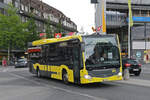 Mercedes Citaro 157 der STI fährt am 30.07.2025 als Dienstfahrt zur Haltestelle beim Bahnhof Thun.