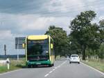 Mercedes eCitaro der Verkehrsgesellschaft Ludwigslust-Parchim mbH bei L�bz am 04.08.2024