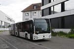 Mercedes Citaro 714 von Intertours, auf der Tramersatzlinie 11, f�hrt am 08.06.2026 durch die Florenzstrasse.