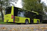 Am 09.10.2015 steht FL-39801 (Mercedes Benz Citaro K Facelift) am Busbahnhof Bendern, Post, Liechtenstein. 