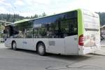Heckansicht des Citaro Facelift K 203 der Busland AG am 13.5.20 beim Bahnhof Langnau.