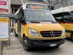 MB Sprinter 416 CDI '5281' von PostAuto Regie Stechelberg am 29.3.22 beim Bahnhof Lauterbrunnen.