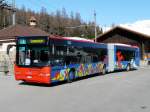Engadin Bus - Neoplan GR 156993 unterwegs auf der Linie 1 in Pontresina am 07.04.2010