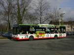 Neoplan ,hcr , Linie 323 in Wanne Eickel Hbf/Bbf.(25.02.2008)