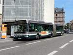 Strassburg - 17. July 2019 : Noch kann mann Agora Gelenkbusse in Strassburg auftreffen. Hier Wagen 595 auf der Linie 4 im Einsatz.