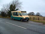 GK02 WDJ  2002 Renault Master  Rohill Harrier B16F    Photographed 29th December 2012, operating a light journey from the village of Hamsterley to Bishop Auckland, County Durham, UK.