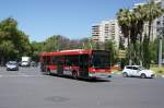 EMT Valencia (Stadtbus): Renault Citybus Hispano, Wagennummer 5134 befährt die Avinguda de Blasco Ibáñez.