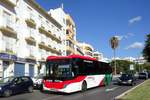Bus Spanien / Bus Marbella: Castrosua Magnus / Scania der Grupo Avanza / Avanza Bus (Autobuses Portillo), aufgenommen im November 2016 im Stadtgebiet von Marbella.