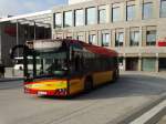 Nagelneuer HSB Solaris Urbino 18 Wagen 82 am 10.03.16 in Hanau auf der Linie 10