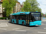 VGF Solaris Urbino 18 Wagen 394 am 30.04.16 als U-Bahn Ersatzverkehr (SEV) auf der Linie U5 in Frankfurt am Main