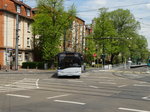 Solaris Urbino 18 am 30.04.16 als U-Bahn Ersatzverkehr (SEV) auf der Linie U5 in Frankfurt am Main