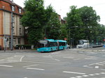 VGF/ICB (In der City Bus) Solaris Urbino 18 391 als SEV auf der Linie U5 am 25.05.16 in Frankfurt am Main